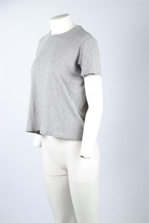 THE ROW GREY COTTON T-SHIRT MEDIUM