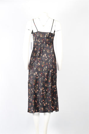 REFORMATION SILK MIDI DRESS MEDIUM