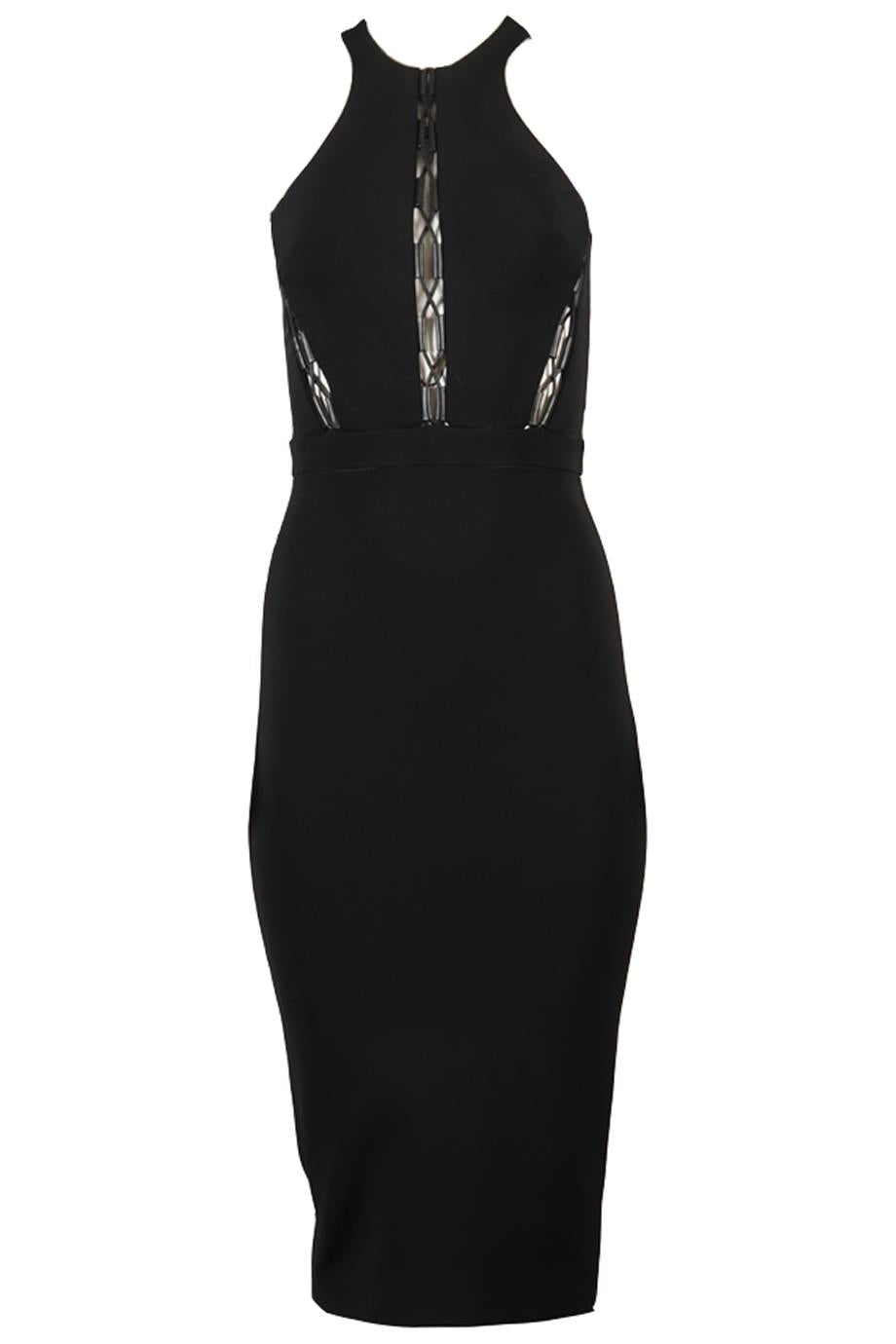 DAVID KOMA CREPE MIDI DRESS UK 8