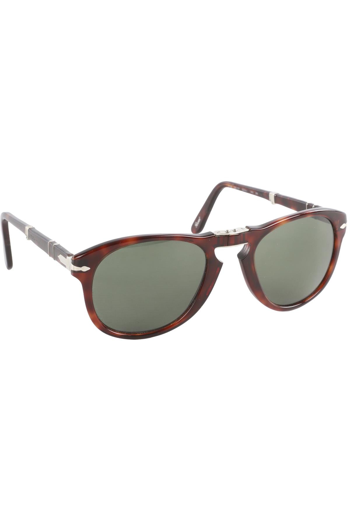 PERSOL BROWN PILOT STYLE ACETATE SUNGLASSES