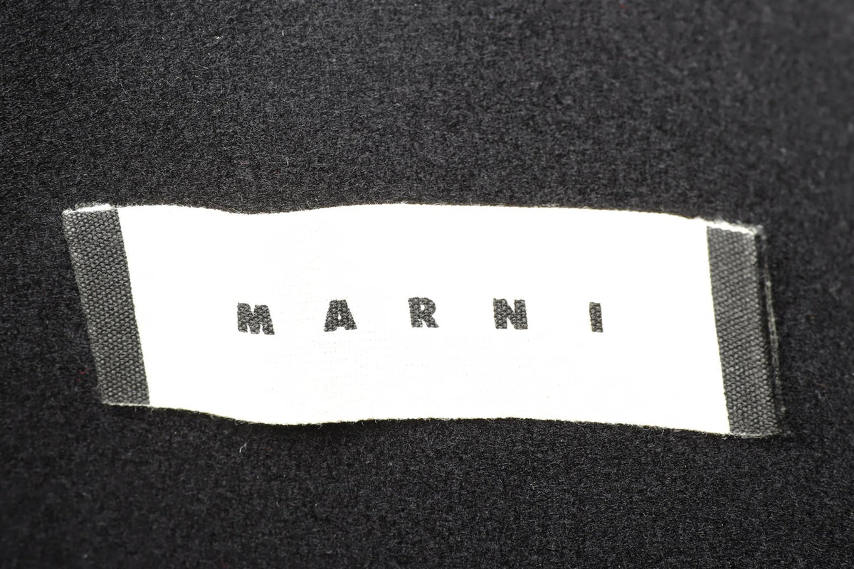 MARNI BLACK LEATHER CLUTCH