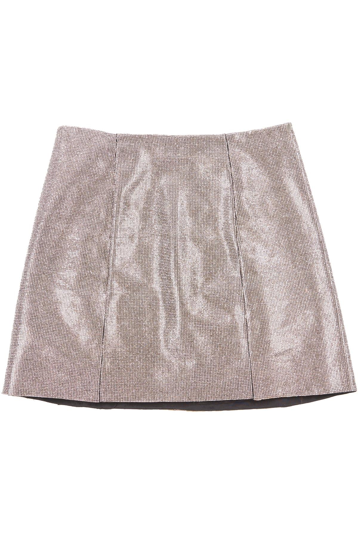FRAME SILVER CRYSTAL MINI SKIRT US 0 UK 4