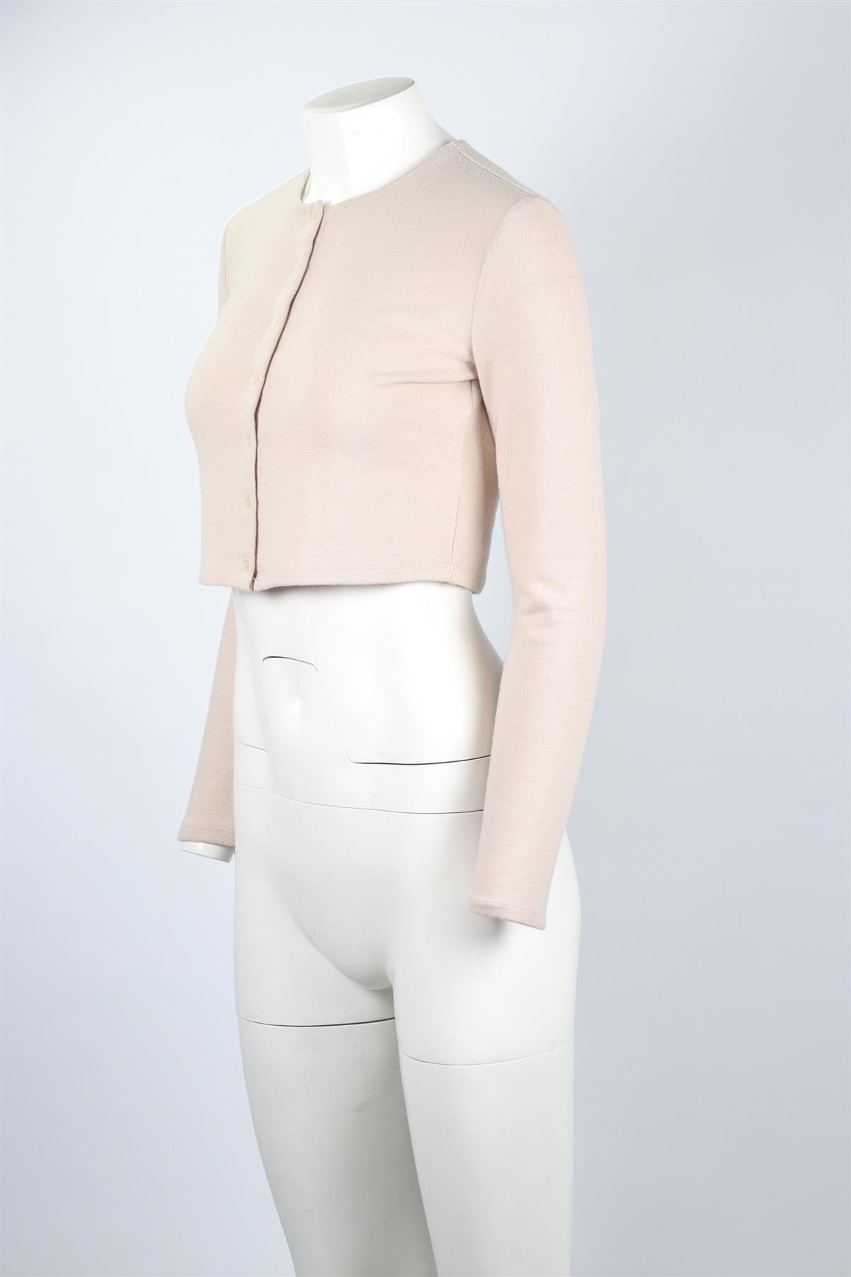 LESET TAUPE KNIT CARDIGAN SMALL