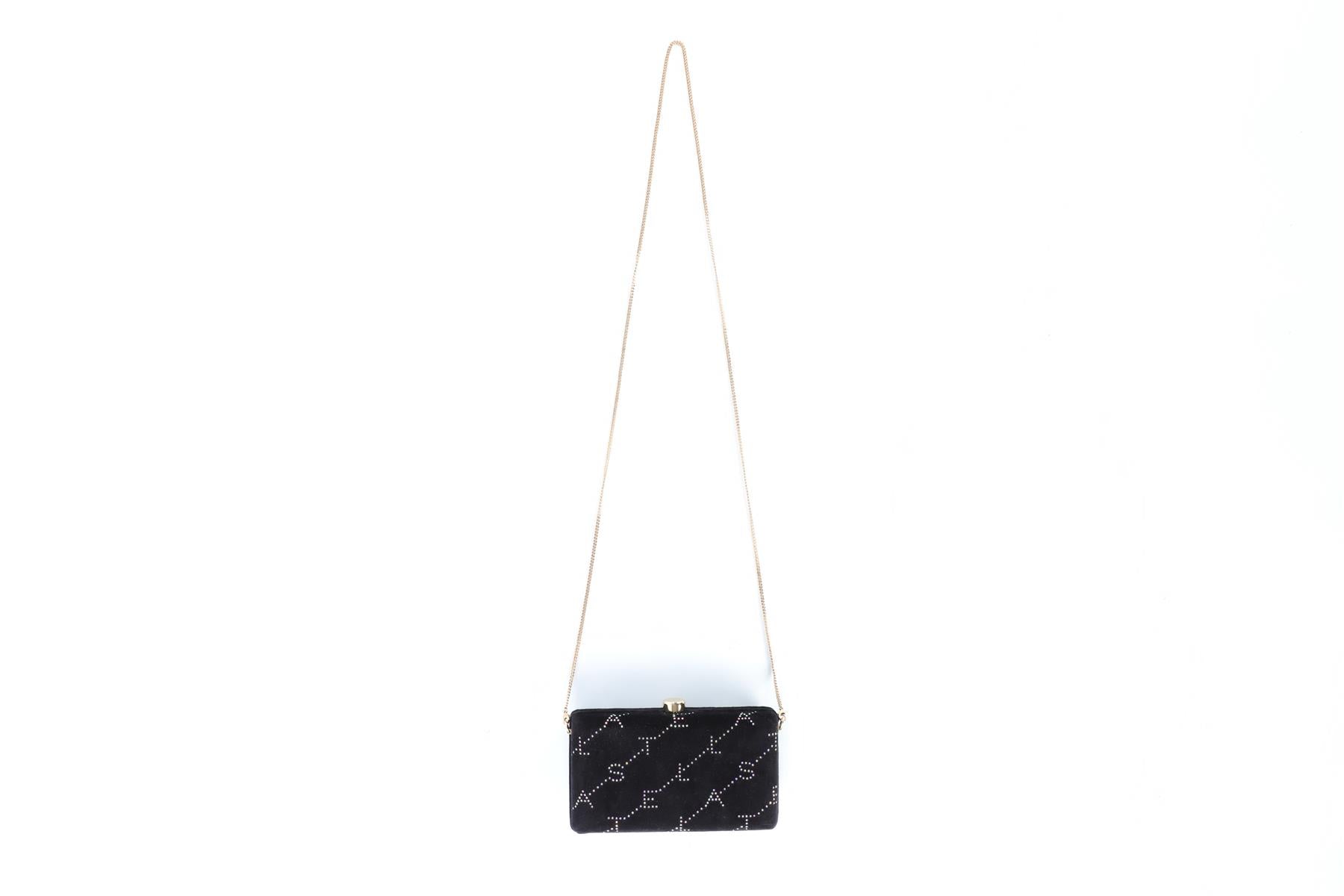 STELLA MCCARTNEY BLACK VELVET CLUTCH