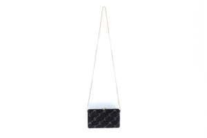 STELLA MCCARTNEY BLACK VELVET CLUTCH