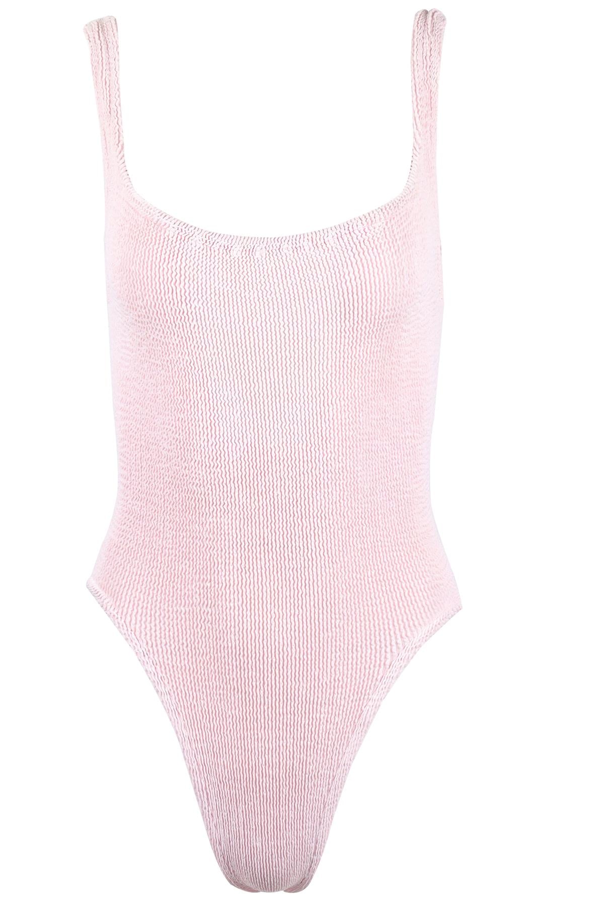 HUNZA G PINK SWIMSUIT ONE SIZE