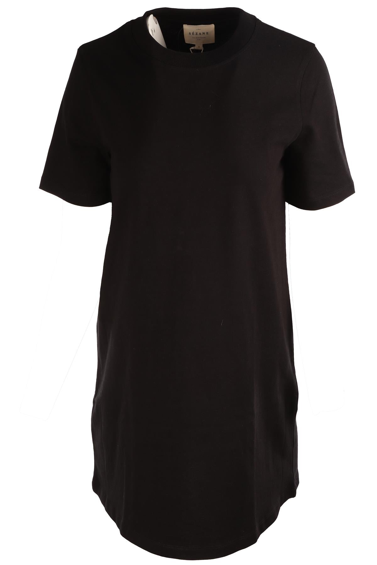SÉZANE BLACK COTTON MINI DRESS SMALL