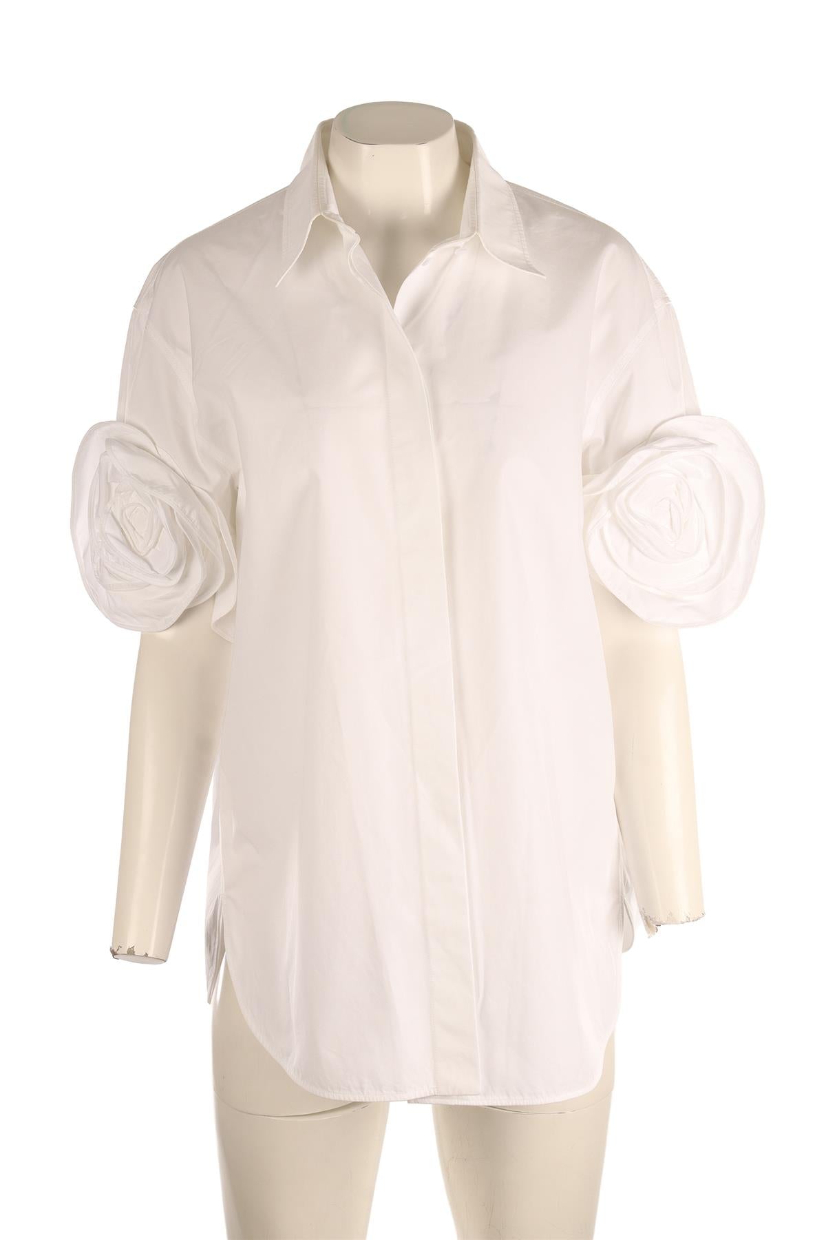 VALENTINO WHITE COTTON SHIRT IT 44 UK 12