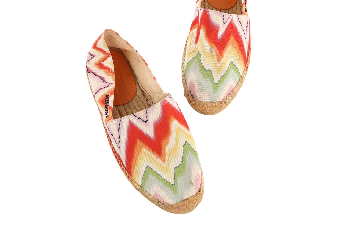 MISSONI MULTI CANVAS ESPADRILLES EU 38 UK 5