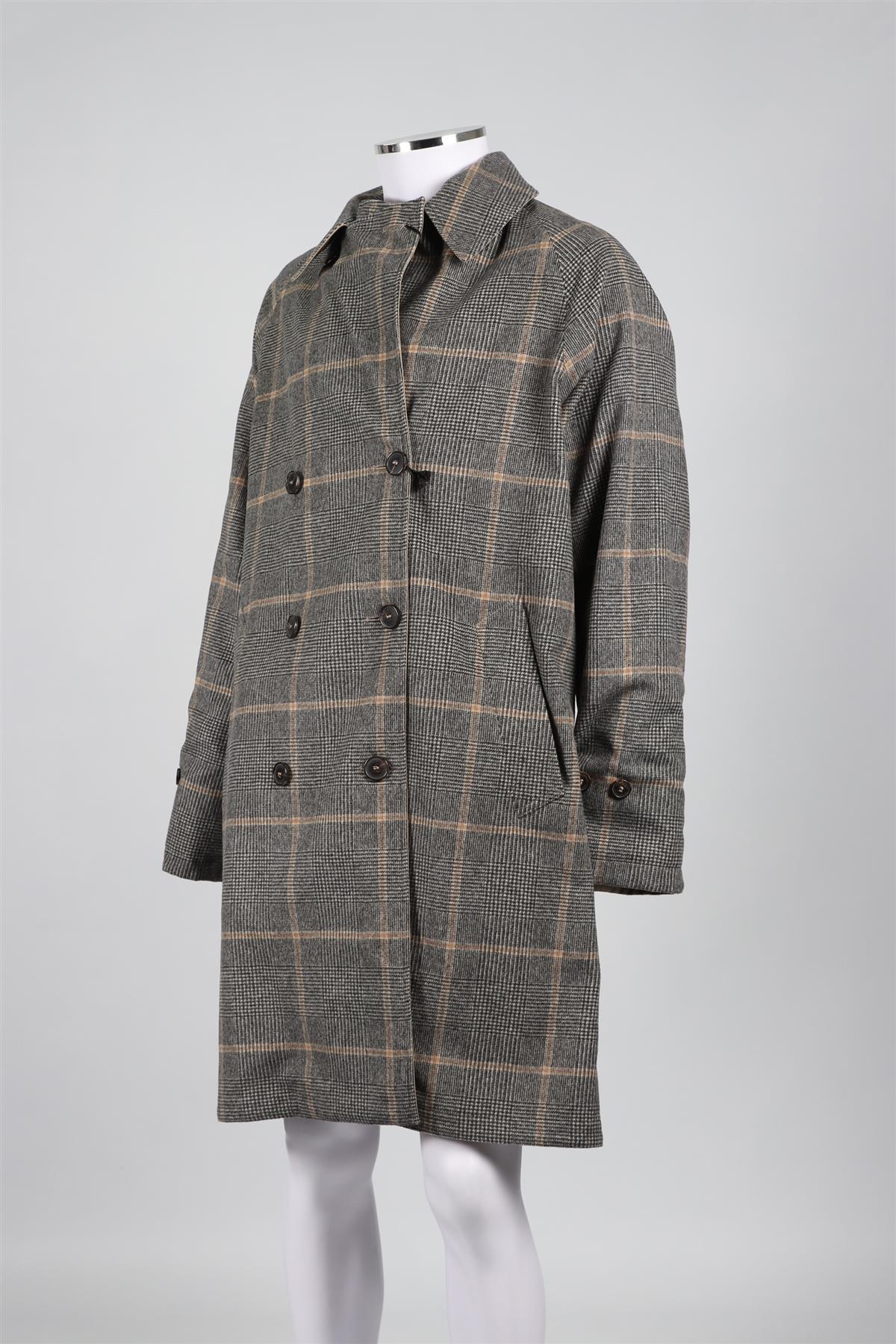 MACKINTOSH GREY MEN'S WOOL COAT UK 42