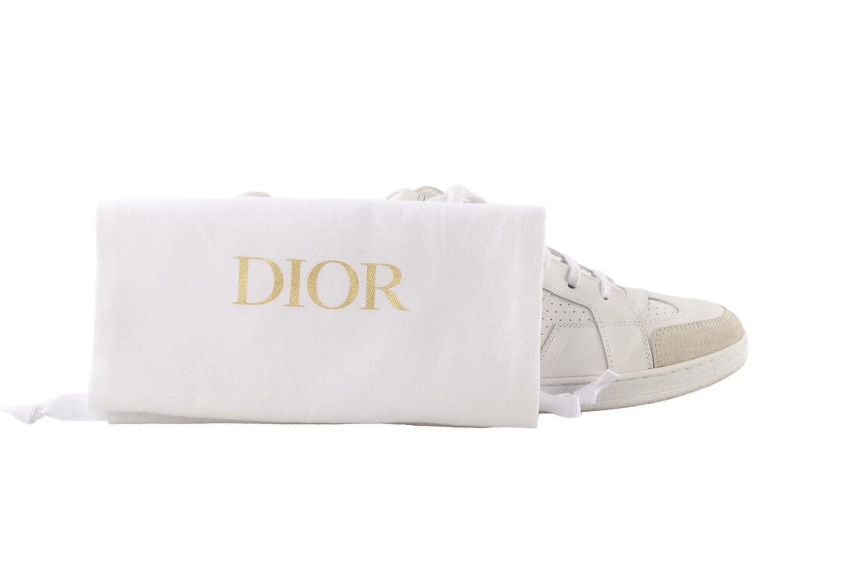 CHRISTIAN DIOR WHITE STAR LEATHER SNEAKERS EU 40 UK 7 US 10