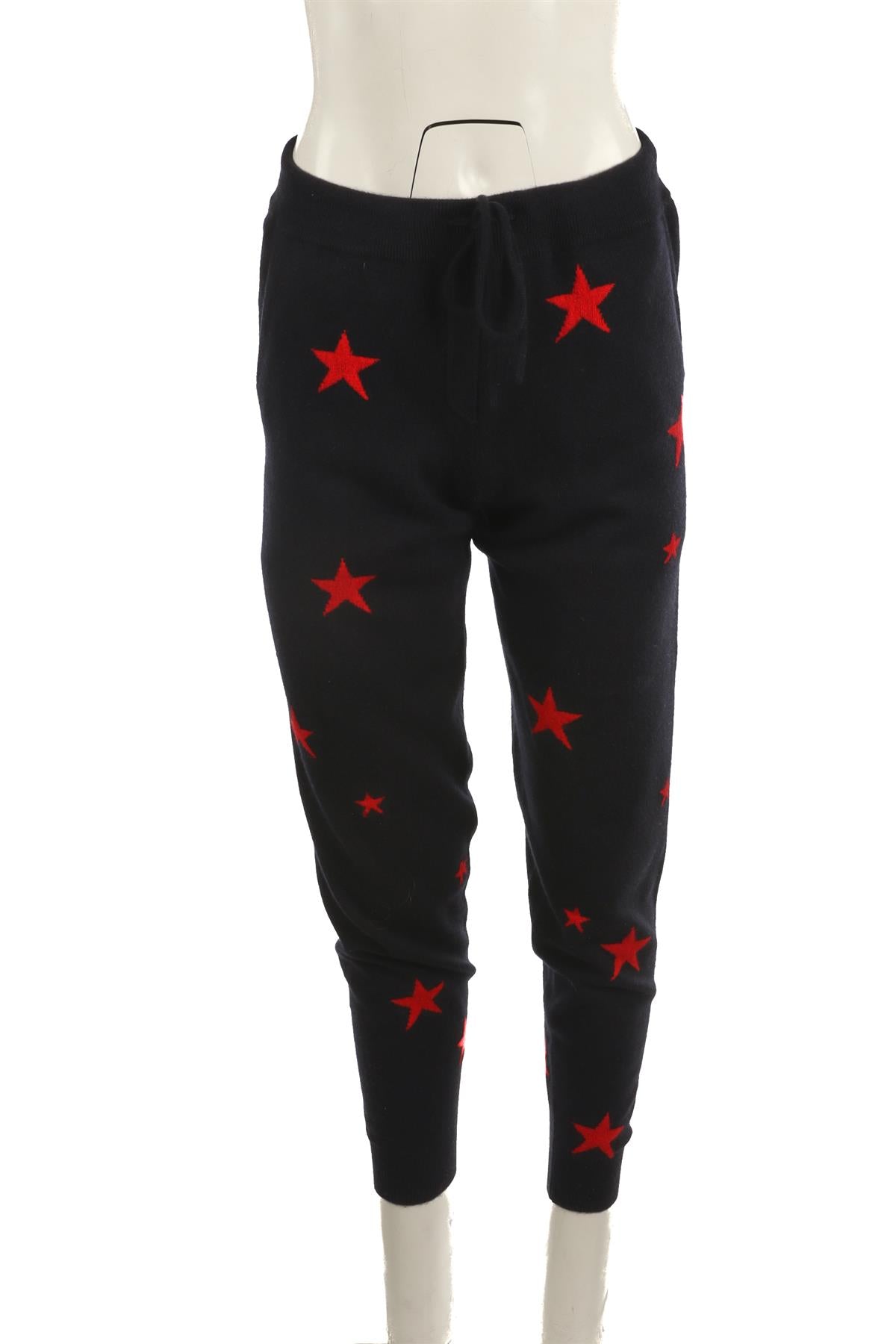 CHINTI & PARKER NAVY CASHMERE TAPERED PANTS SMALL