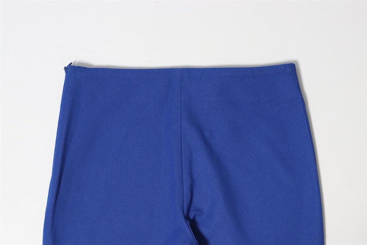 JOSEPH BLUE COTTON BLEND SKINNY PANTS FR 34 UK 6