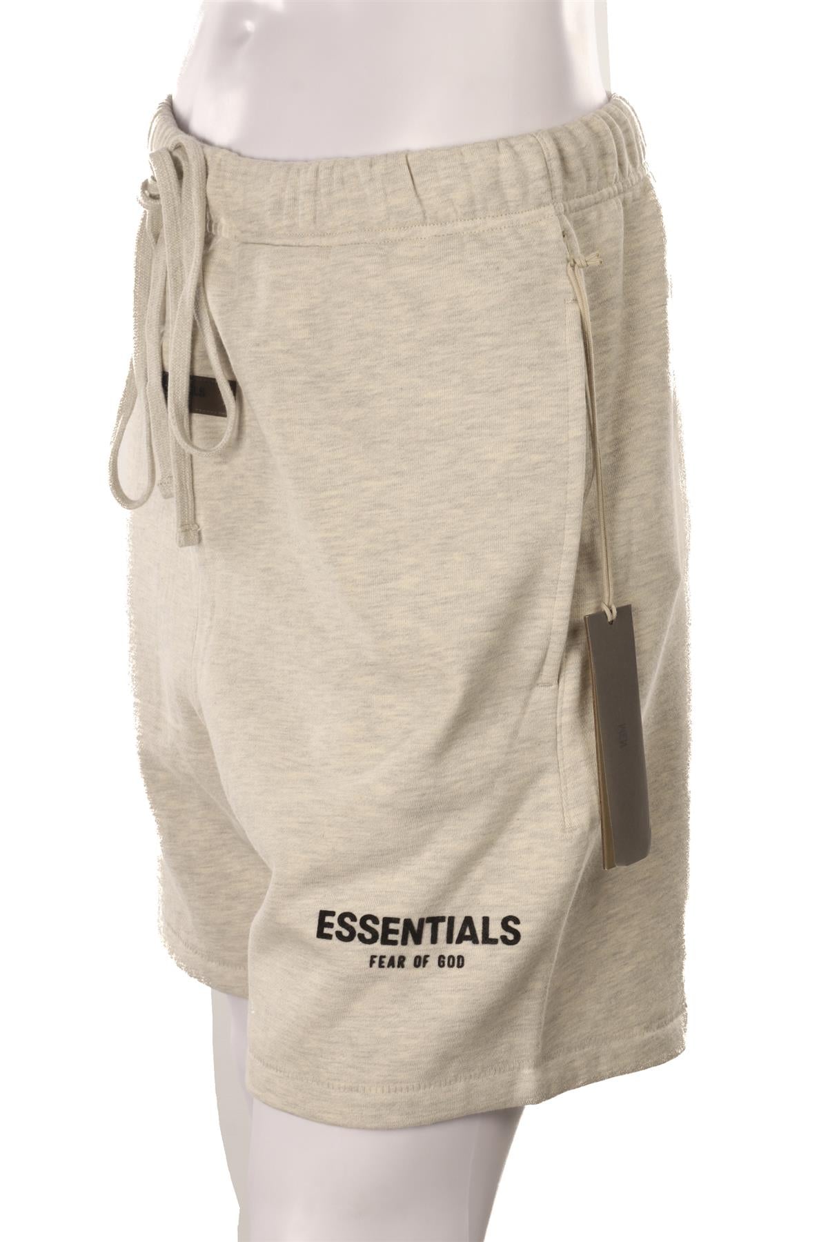 FEAR OF GOD ESSENTIALS GREY MEN'S COTTON SHORTS SMALL