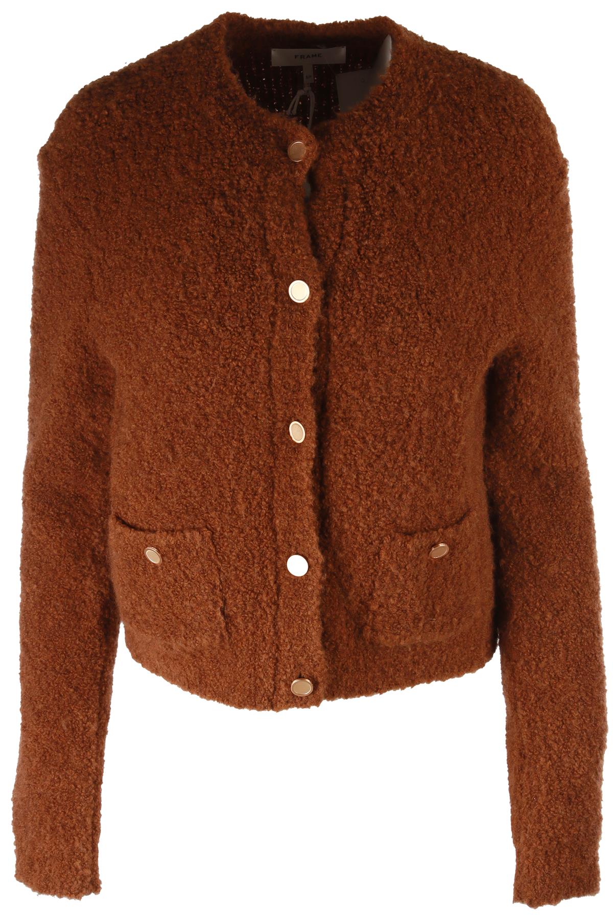 BROWN WOOL CARDIGAN
