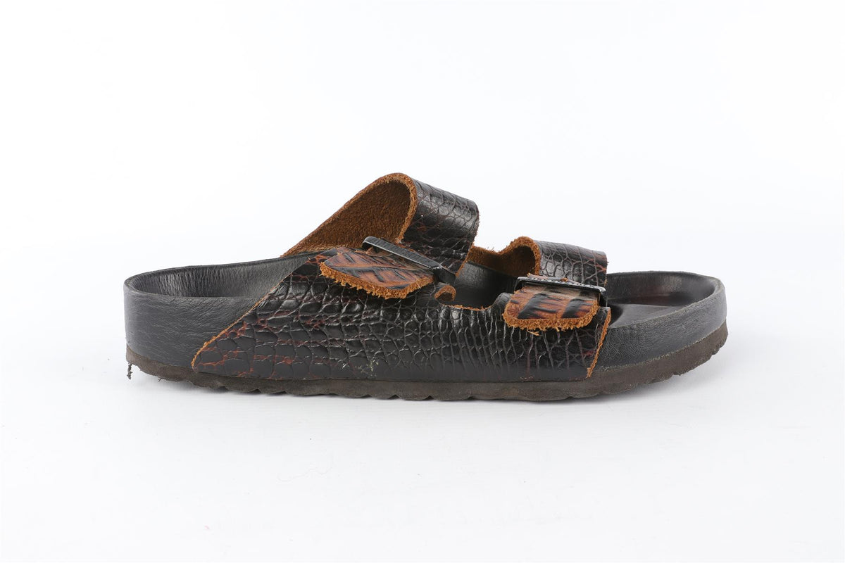 BIRKENSTOCK BROWN LEATHER SANDALS EU 38 UK 5 US 8