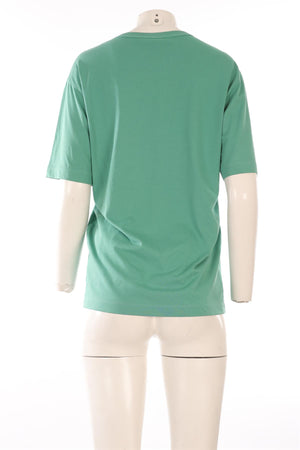 PUCCI GREEN COTTON T-SHIRT SMALL
