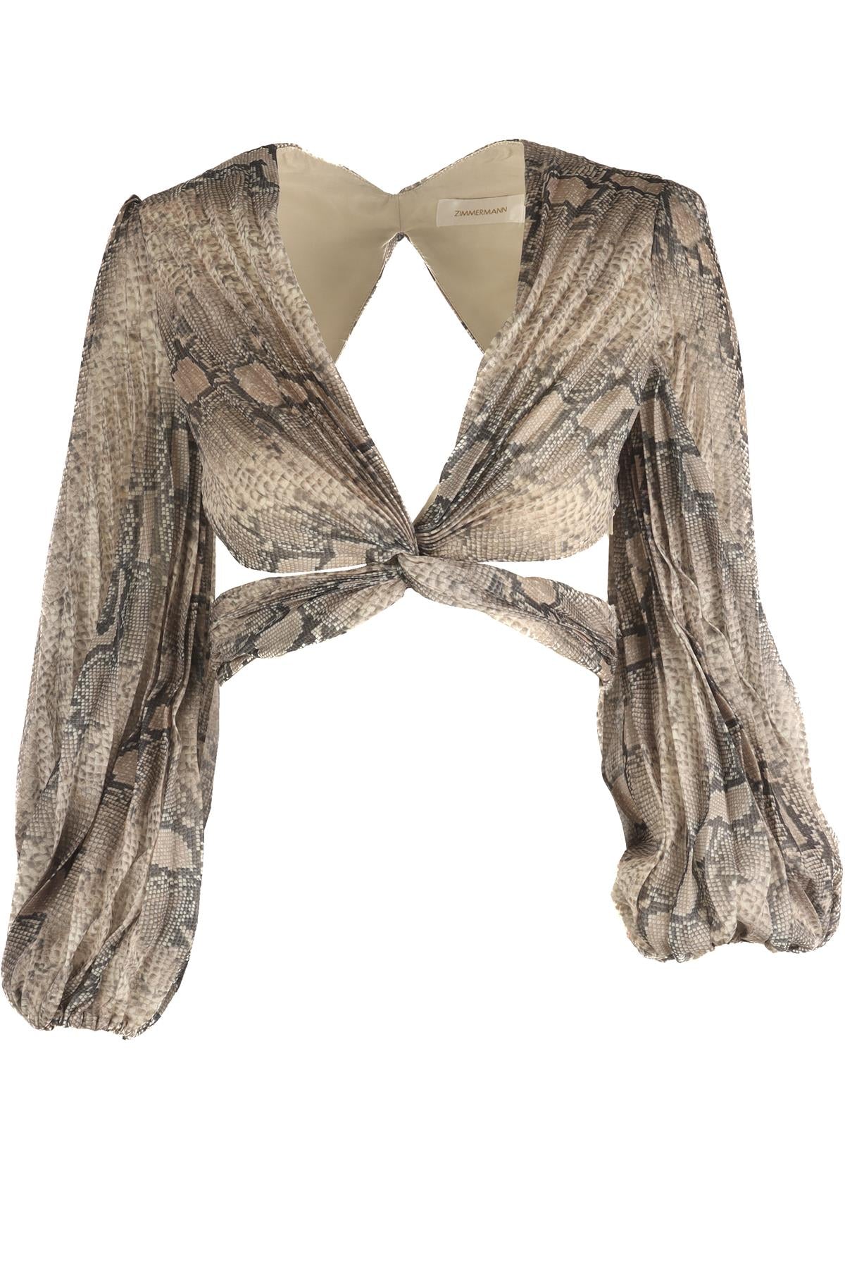 ZIMMERMANN BEIGE COTTON TOP UK 8