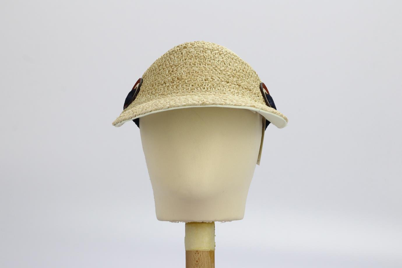 CHLOÉ + MADE51 STRAW VISOR ONE SIZE