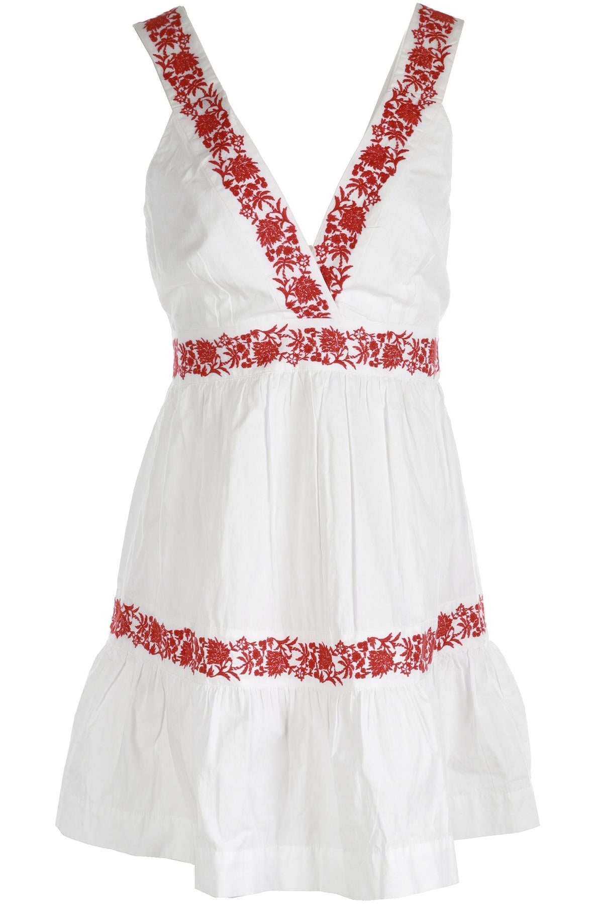 HEIDI KLEIN WHITE COTTON MINI DRESS MEDIUM