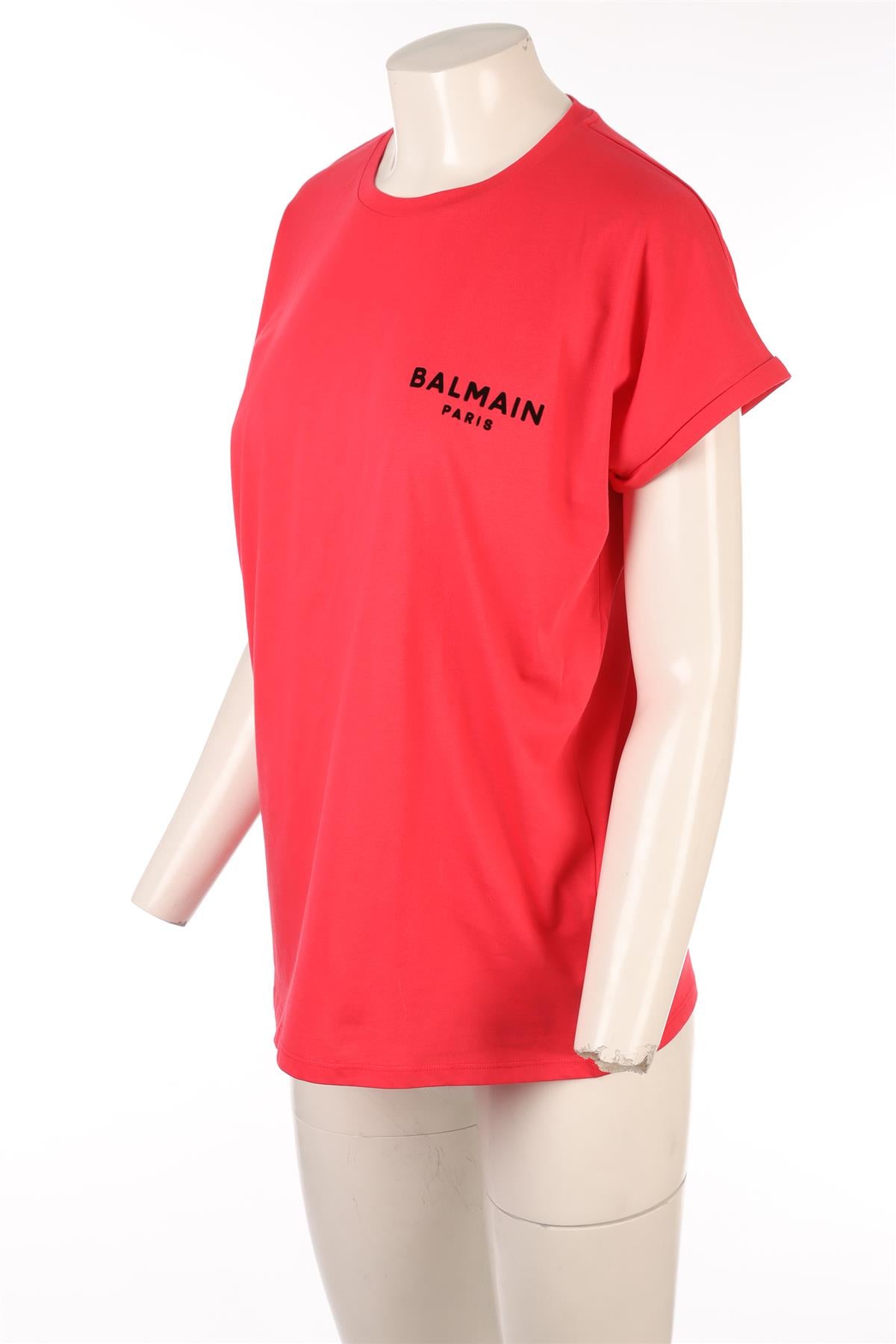 BALMAIN PINK COTTON T-SHIRT SMALL