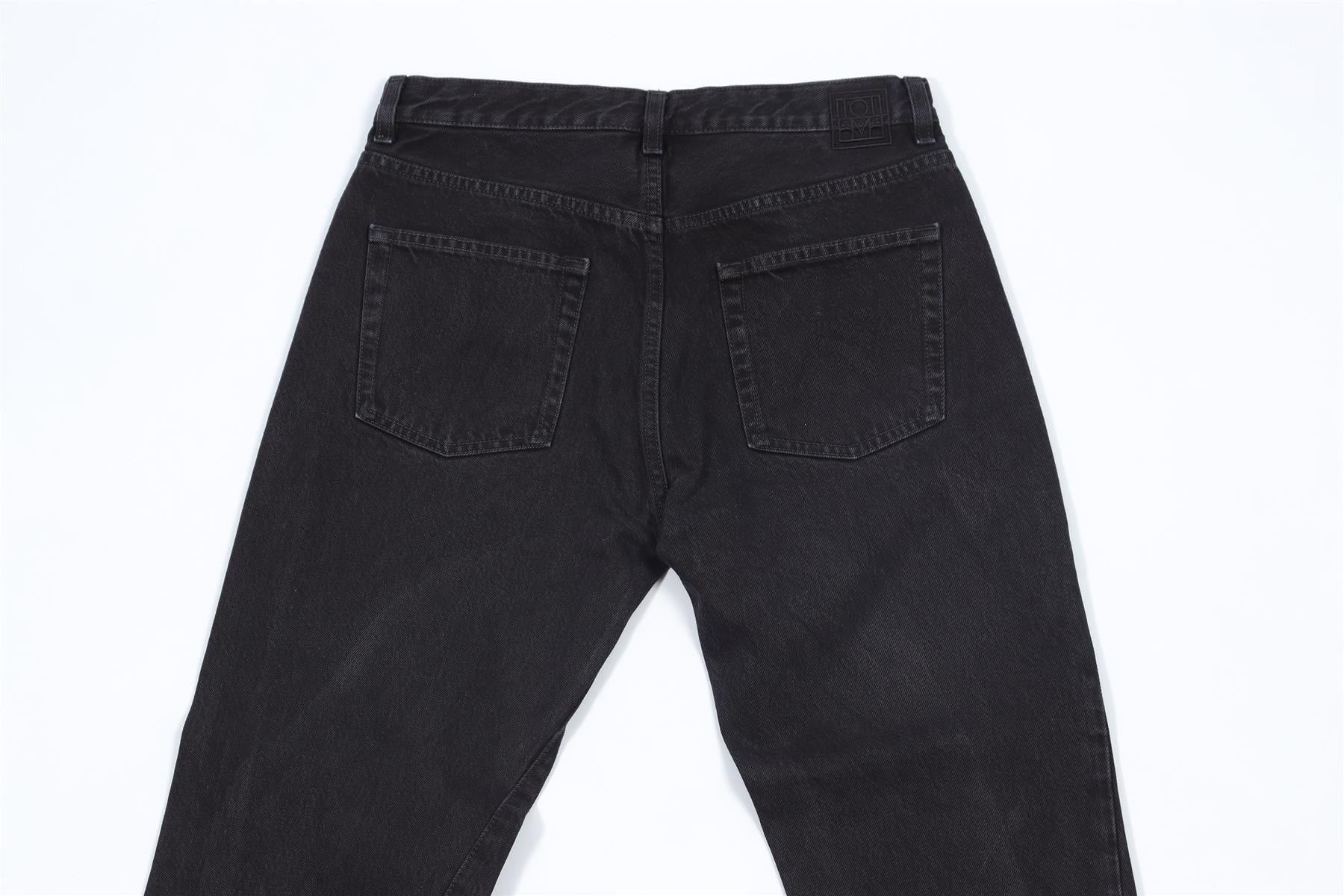 TOTEME BLACK HIGH RISE STRAIGHT LEG JEANS W28 UK 10