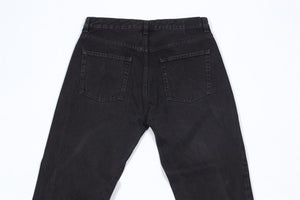 TOTEME BLACK HIGH RISE STRAIGHT LEG JEANS W28 UK 10
