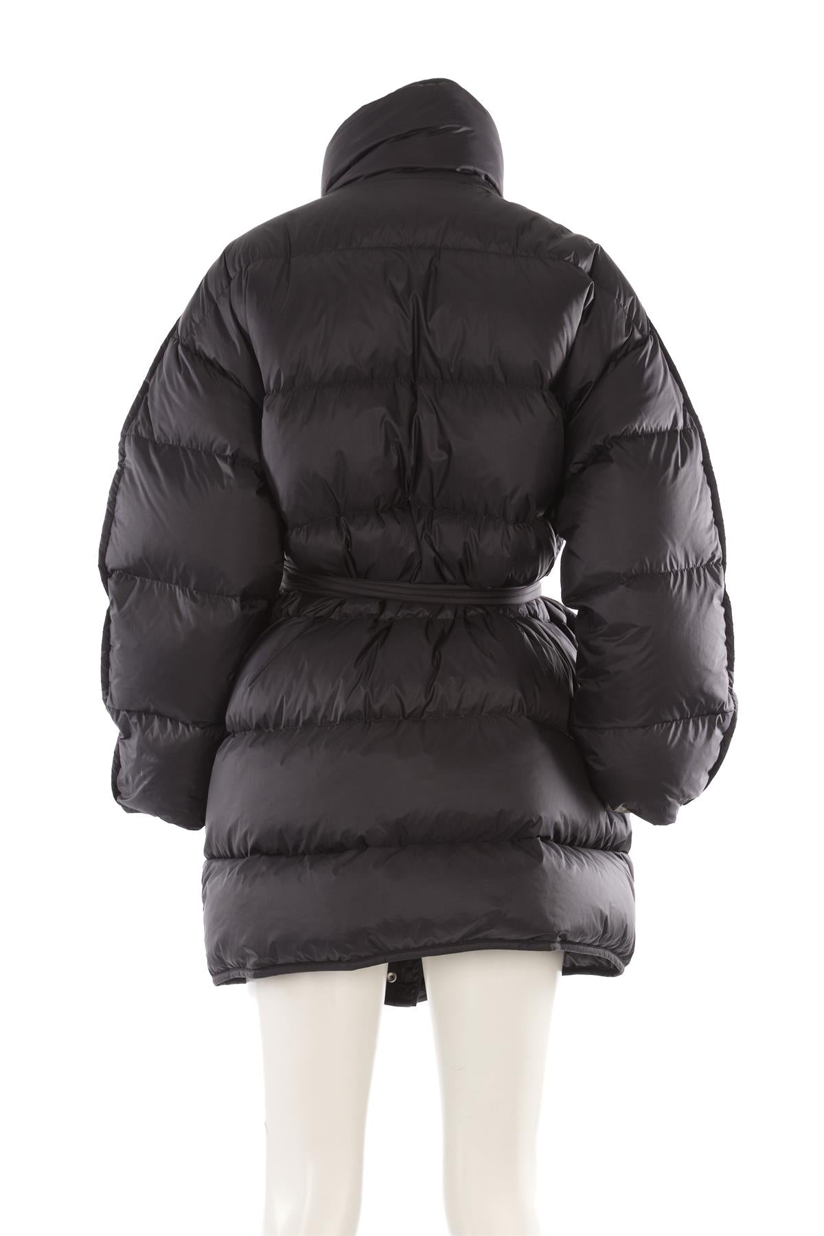 ACNE STUDIOS BLACK PADDED SHELL COAT DE 36 UK 8