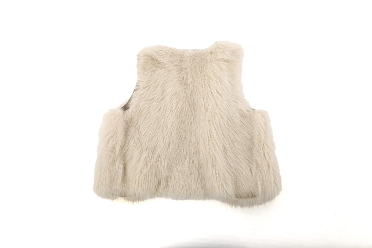 BONPOINT BEIGE KIDS GIRLS GILET 5 YEARS