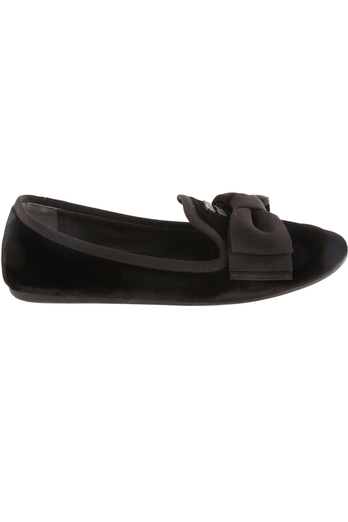 MIU MIU BLACK VELVET LOAFERS EU 39 UK 6 US 9