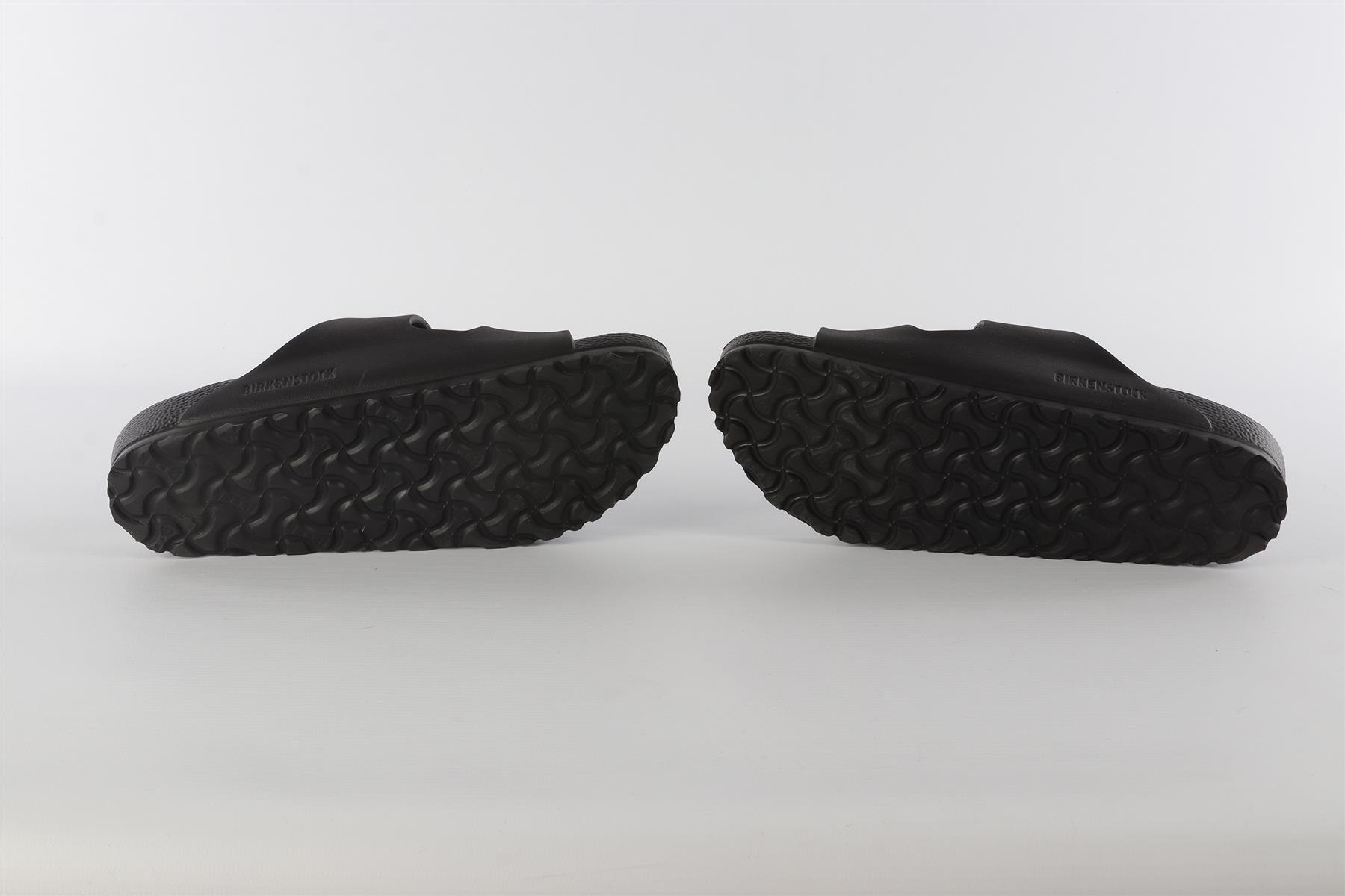 BIRKENSTOCK BLACK RUBBER SANDALS EU 38 UK 5 US 8