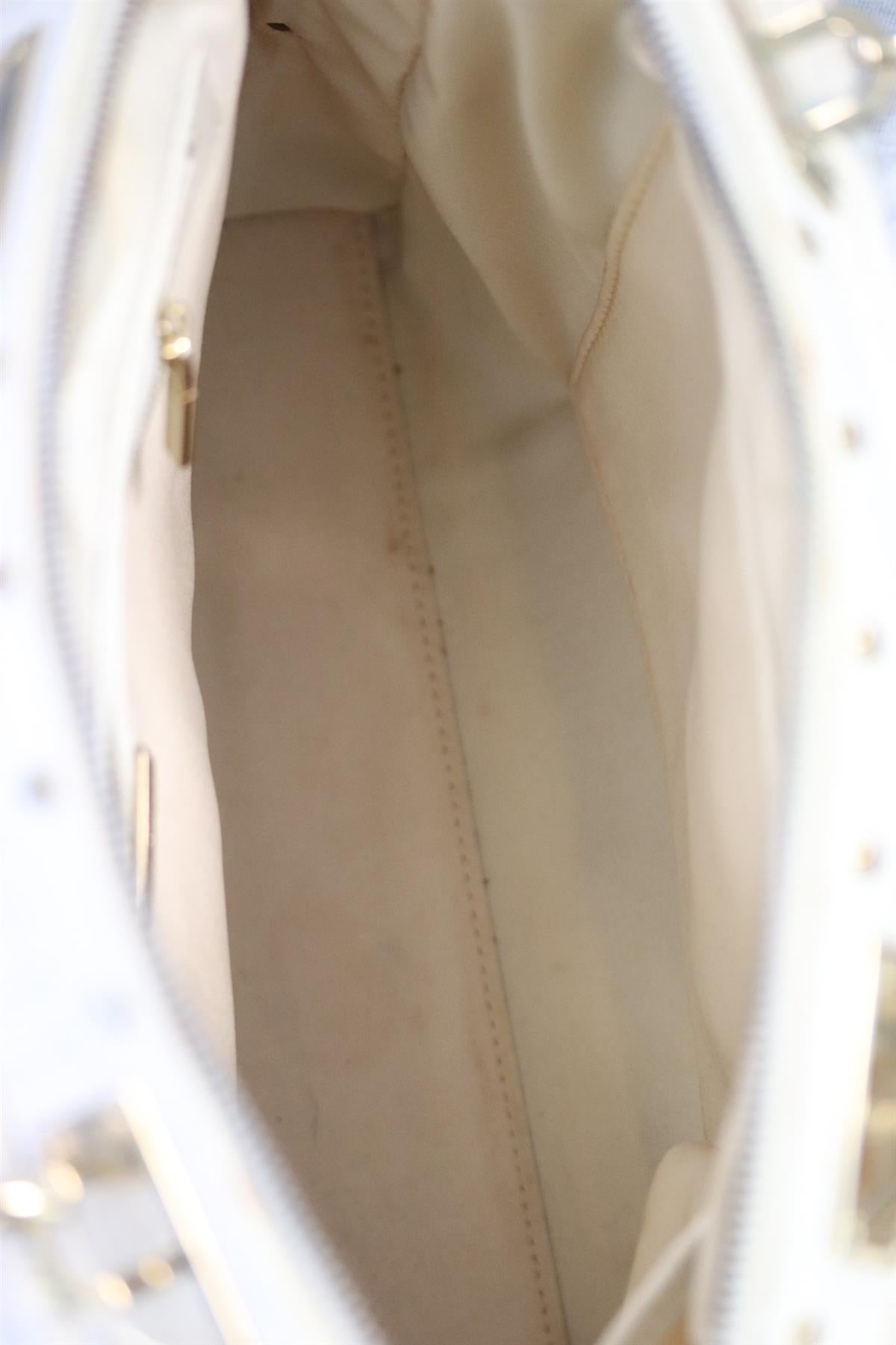 GIANNI VERSACE COUTURE VINTAGE EMBROIDERED LEATHER TOTE BAG
