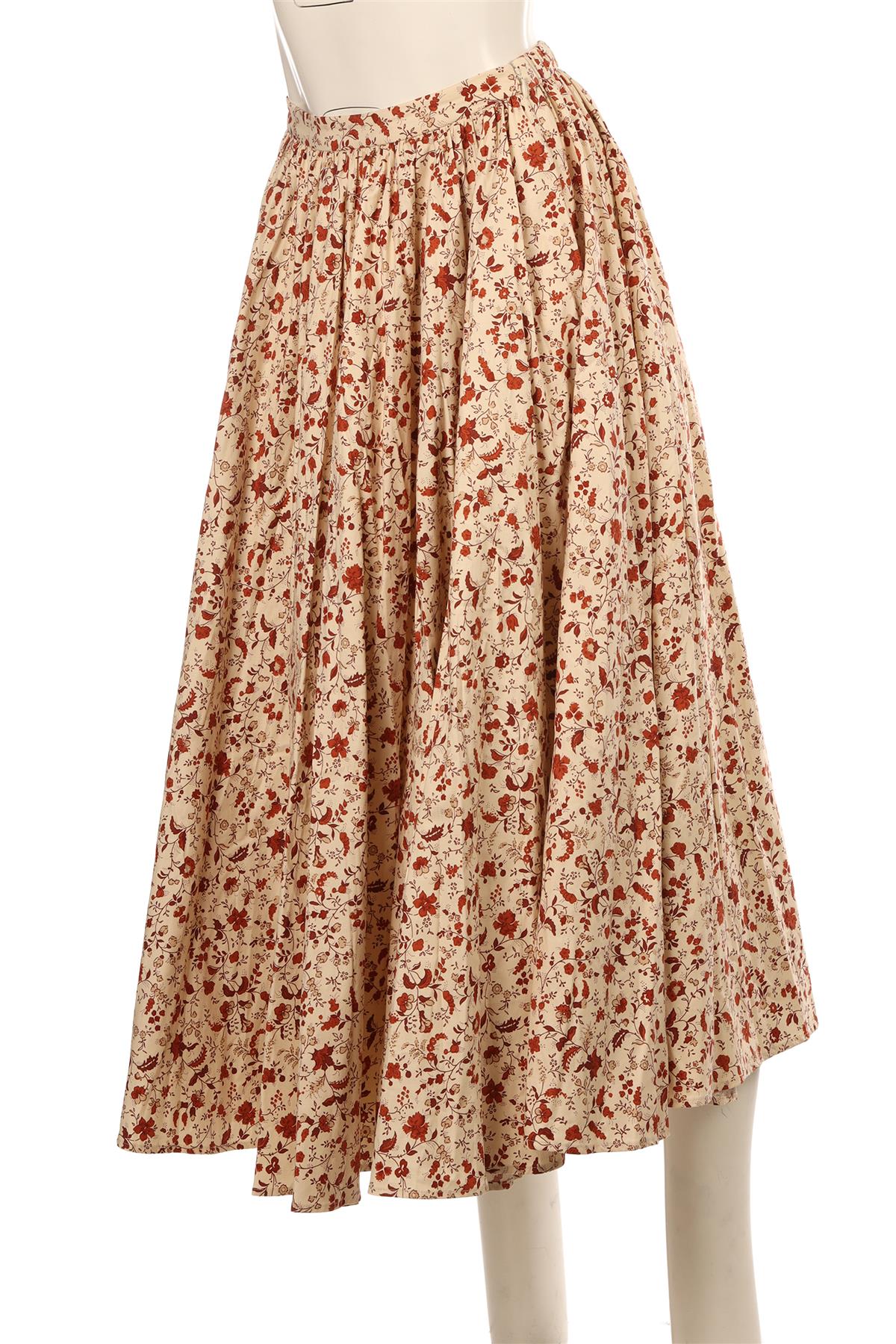 REFORMATION + KACEY MUSGROVES MULTI COTTON MAXI SKIRT US 2 UK 6