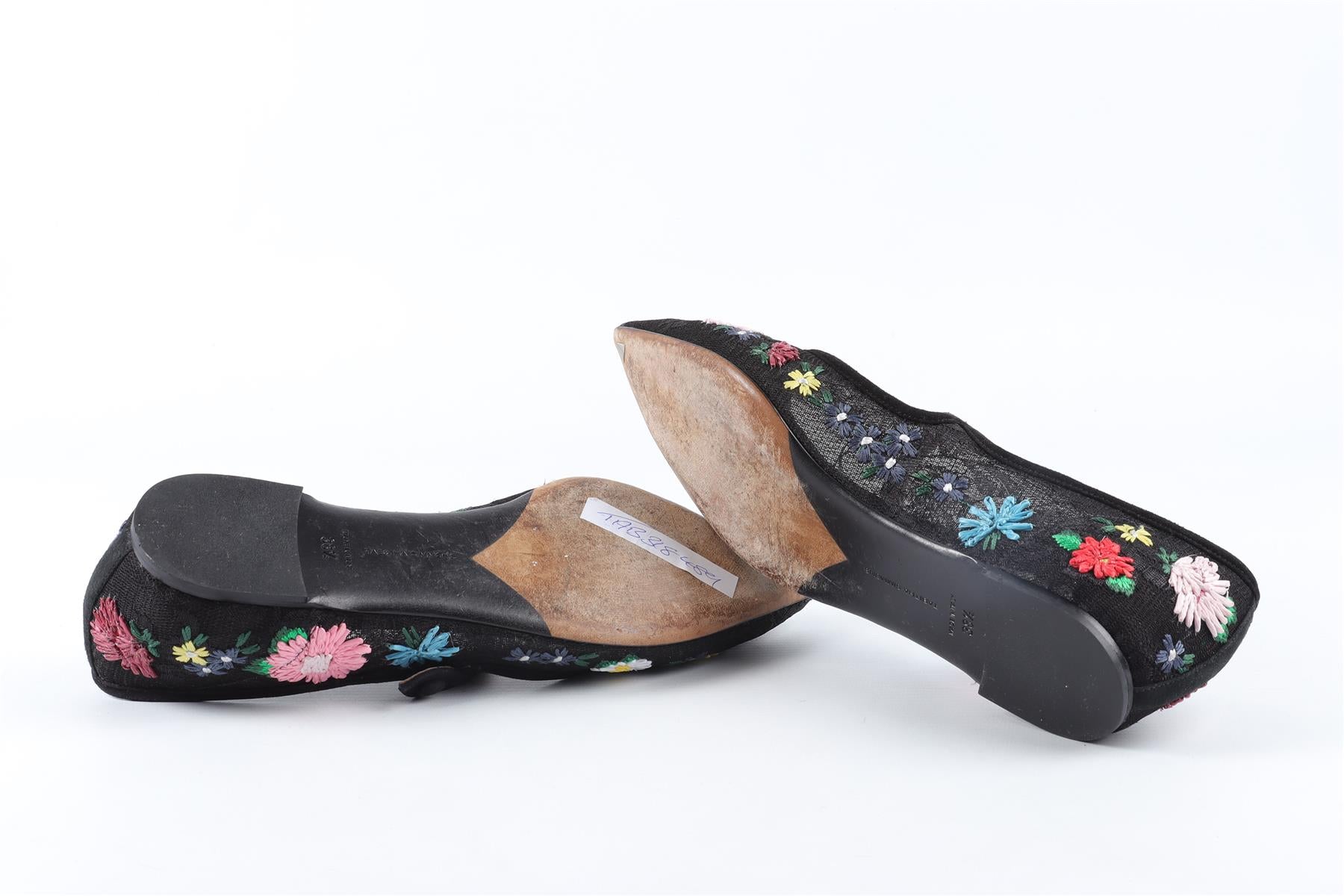 TABITHA SIMMONS BLACK MESH BALLET FLATS EU 38.5 UK 5.5 US 8.5
