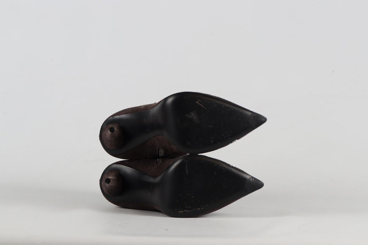 GIUSEPPE ZANOTTI SUEDE ANKLE BOOTS EU 38.5 UK 5.5 US 8.5