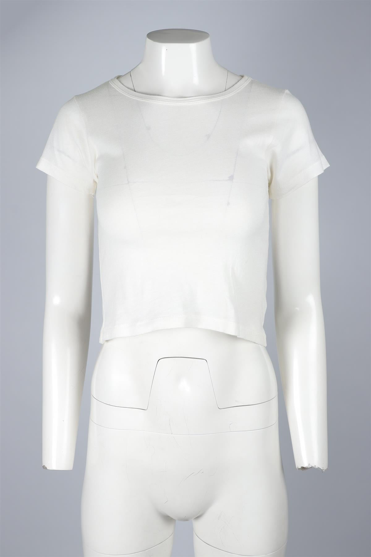 ETERNE CREAM COTTON T-SHIRT XSMALL