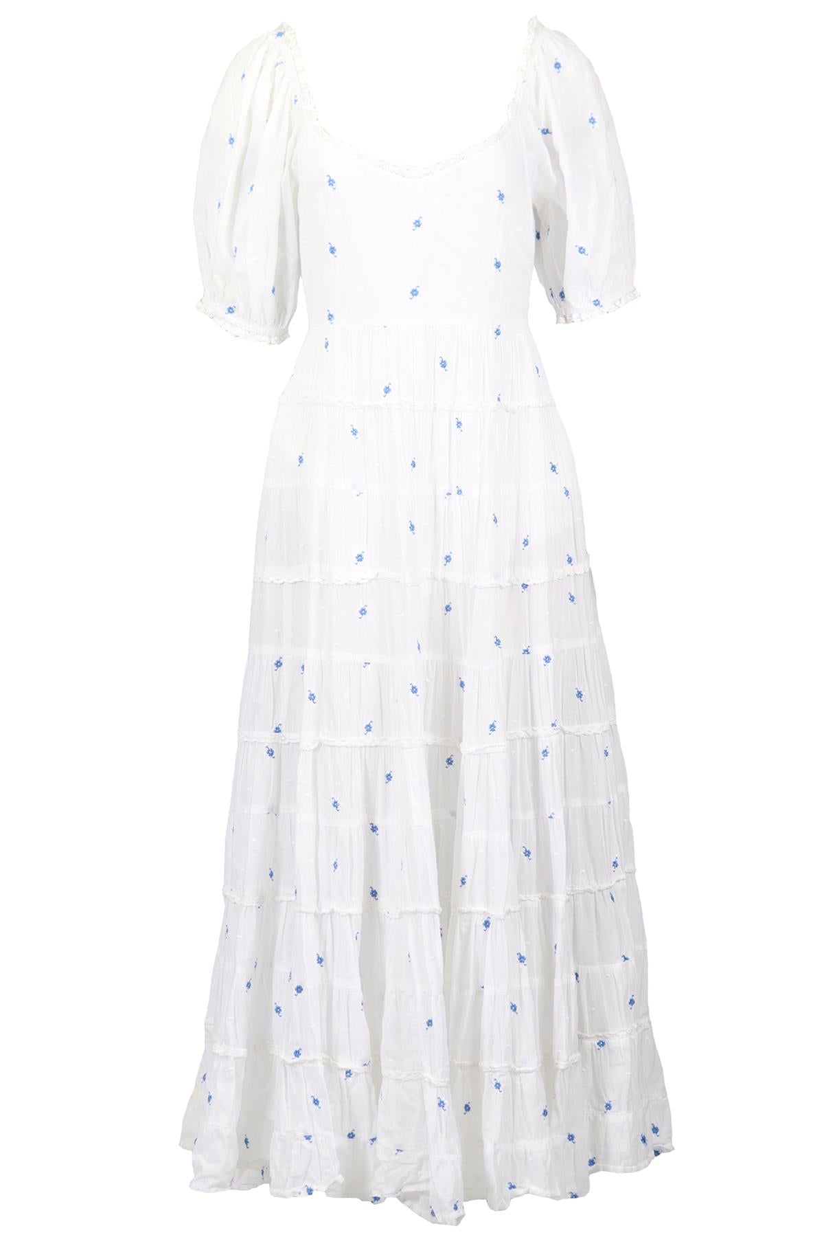 RIXO COTTON MAXI DRESS UK 12