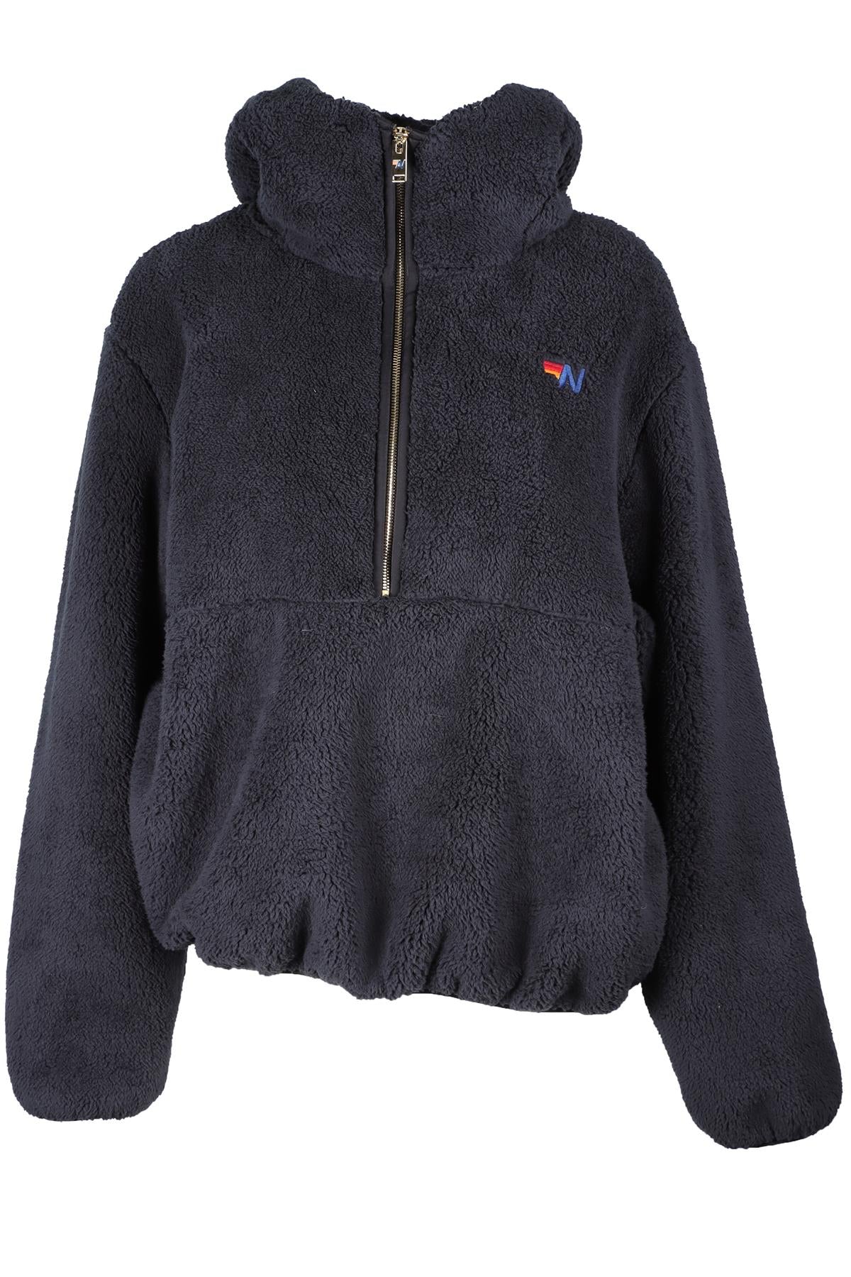 AVIATOR NATION BLACK FLEECE HOODIE MEDIUM