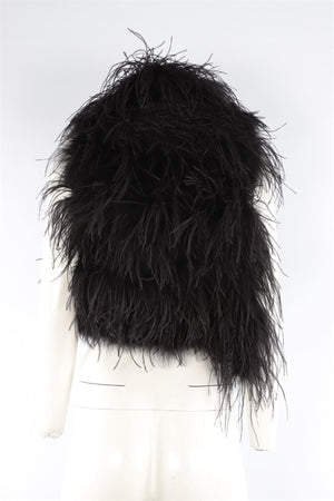 CO BLACK FEATHER GILET XSMALL