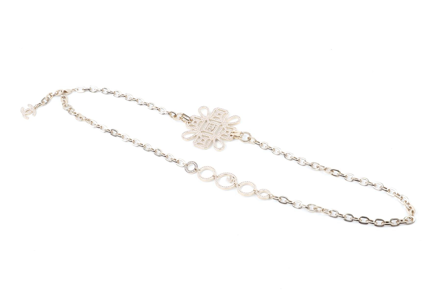 CHANEL PINK 2017 CC CHAIN NECKLACE