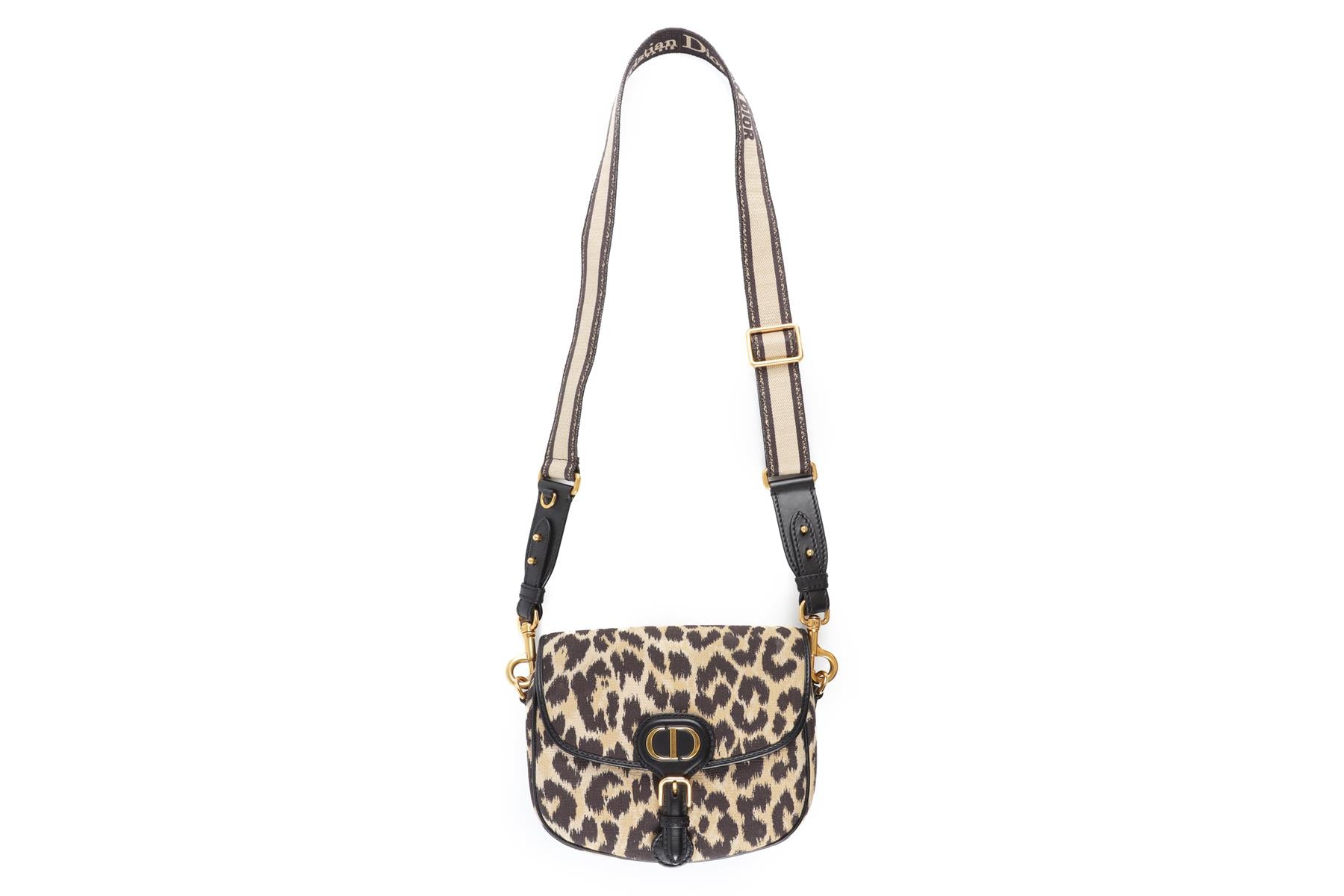 CHRISTIAN DIOR BLACK 2022 BOBBY MEDIUM CANVAS SHOULDER BAG