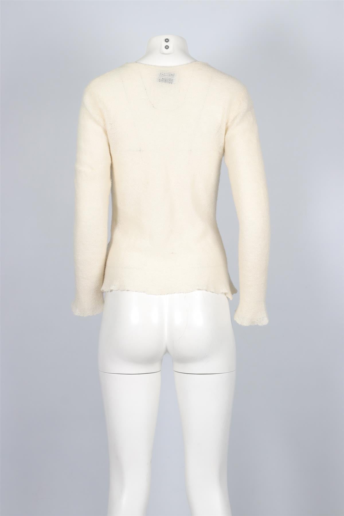 LAINEY KEOGH CREAM CASHMERE CARDIGAN ONE SIZE