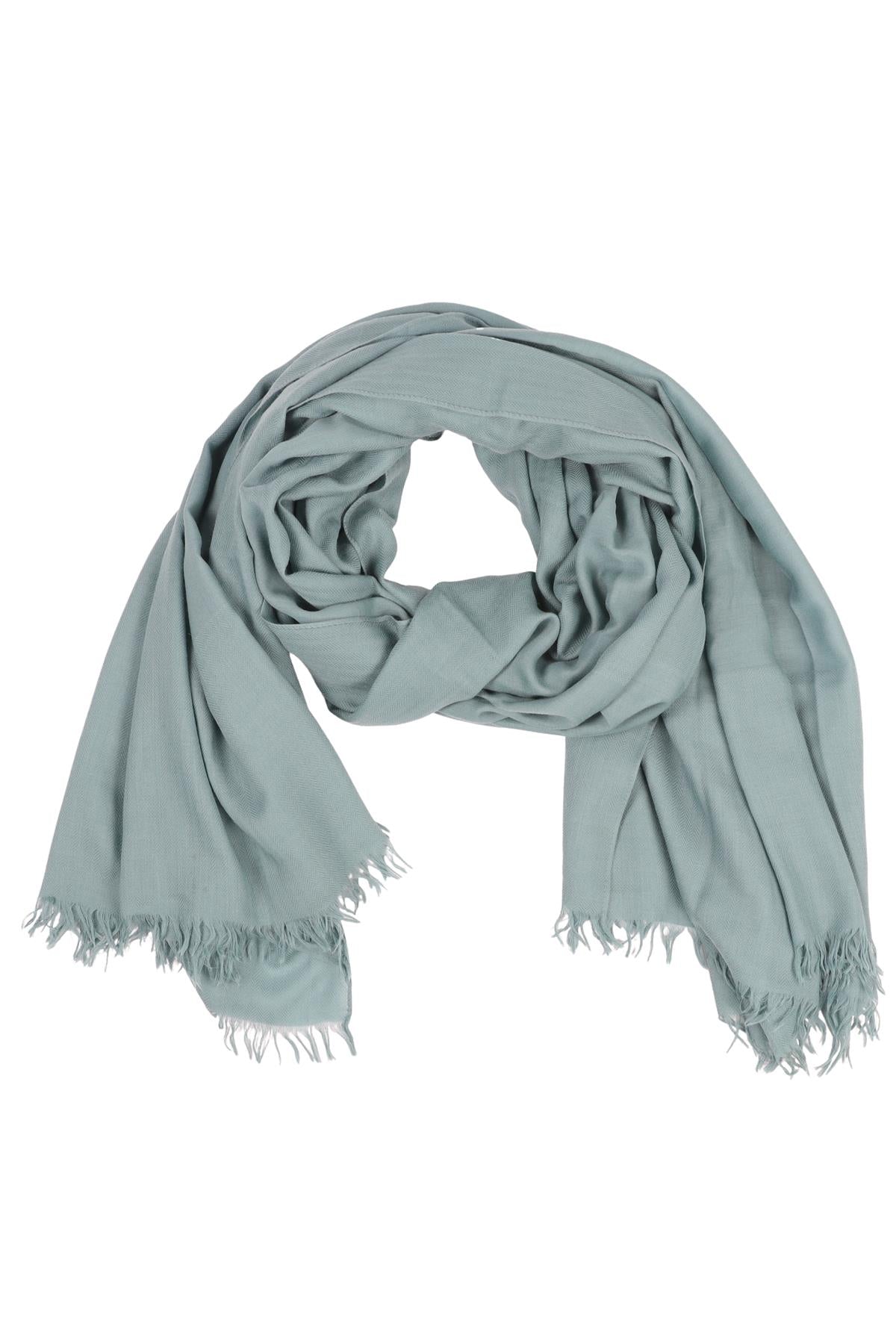 HERMÈS GREEN H CASHMERE SCARF ONE SIZE