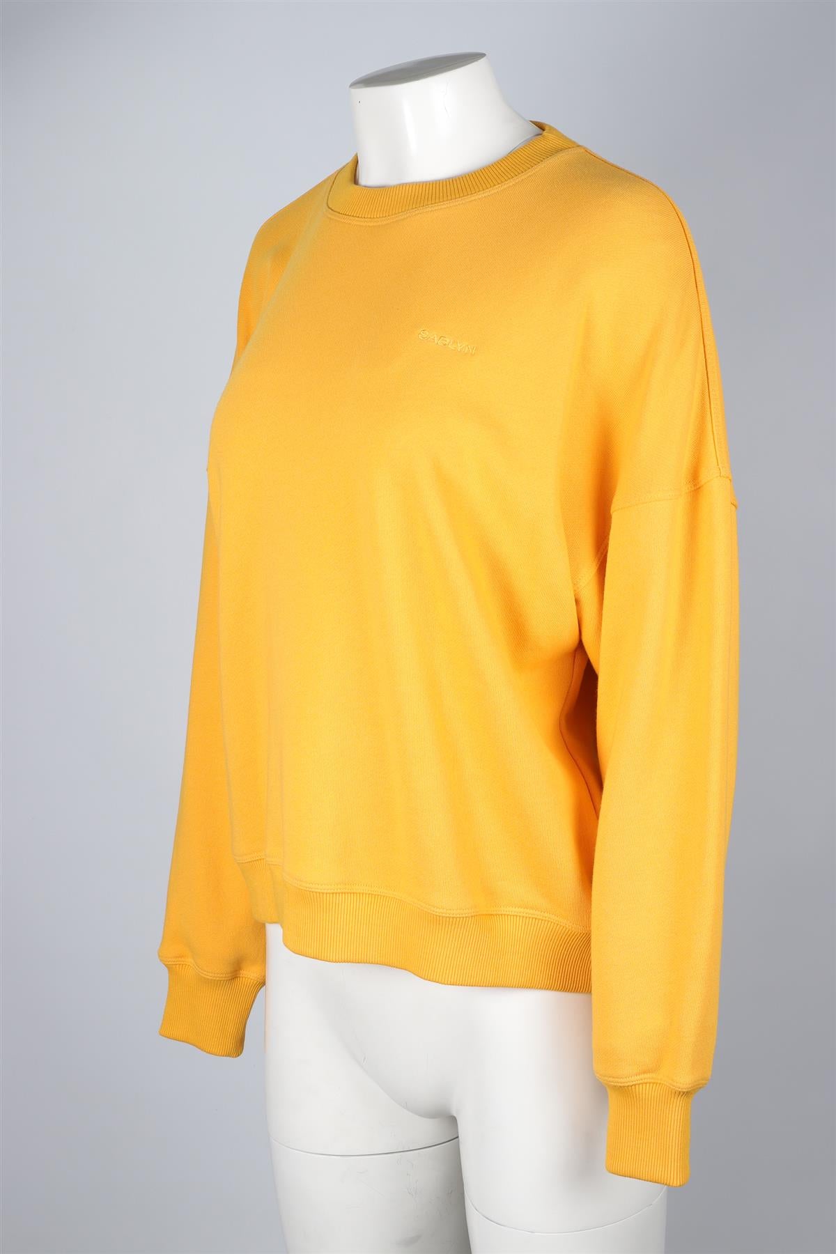 SABLYN ORANGE COTTON SWEATSHIRT XSMALL