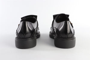 TOD'S BLACK LEATHER BROGUES EU 40 UK 7 US 10