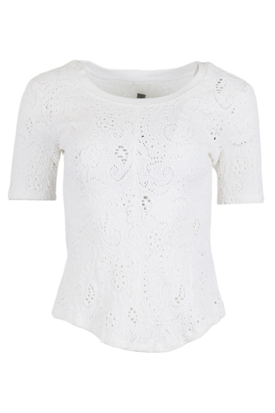 RAQUEL ALLEGRA COTTON BLEND TOP MEDIUM