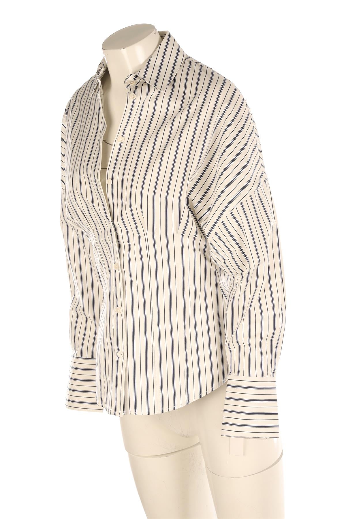 REFORMATION WHITE COTTON SHIRT US 2 UK 6