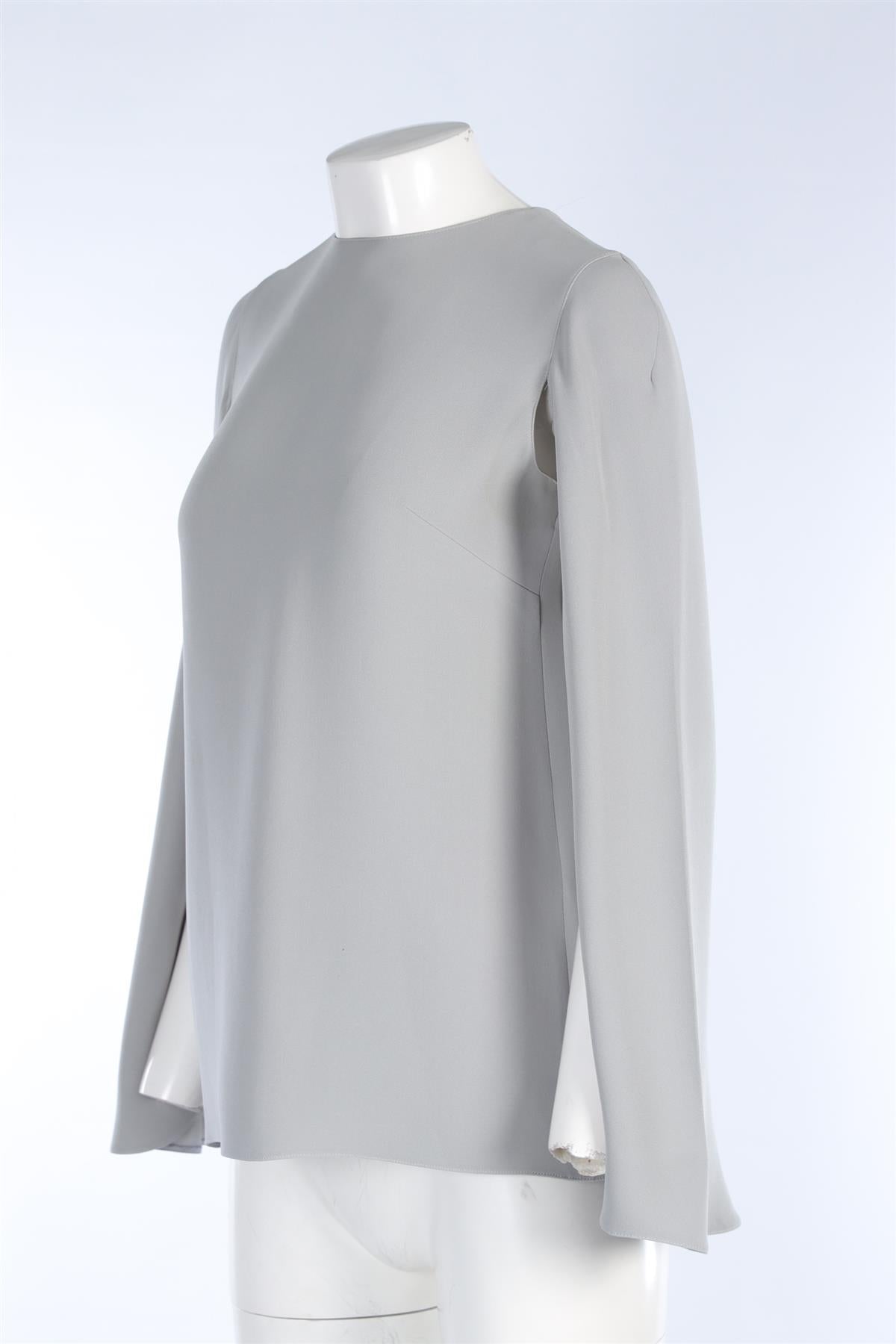 VALENTINO BLUE SILK TOP IT 42 UK 10