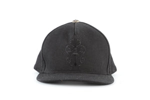 CHROME HEARTS BLACK COTTON BASEBALL CAP ONE SIZE
