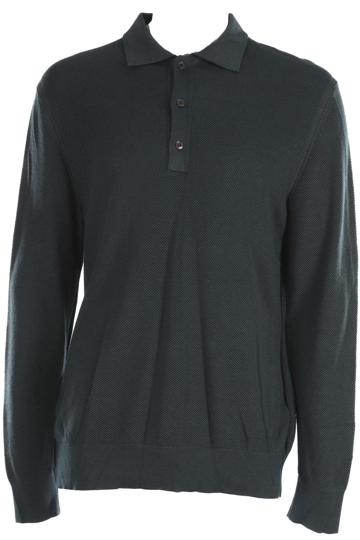 LORO PIANA BLUE MEN'S CASHMERE SWEATER IT 54
